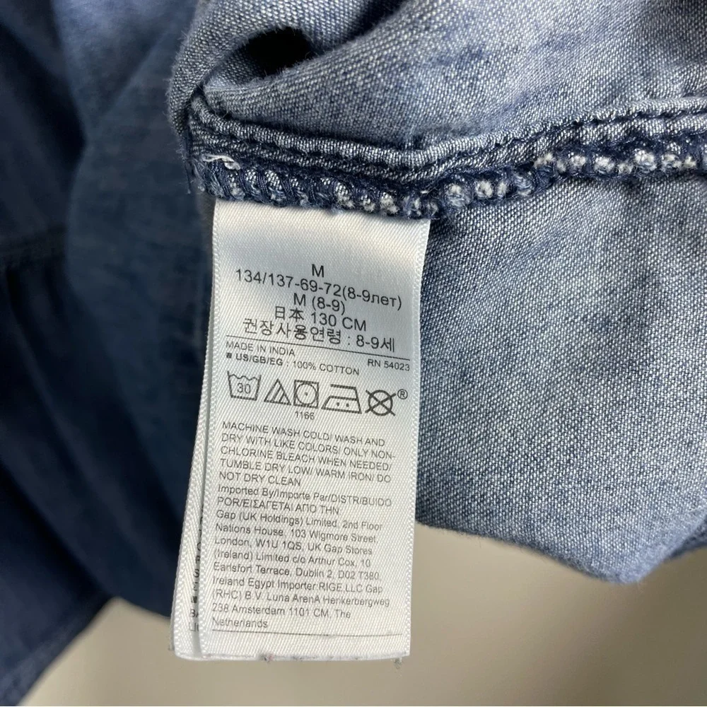 Gap Kids Chambray dress Size M